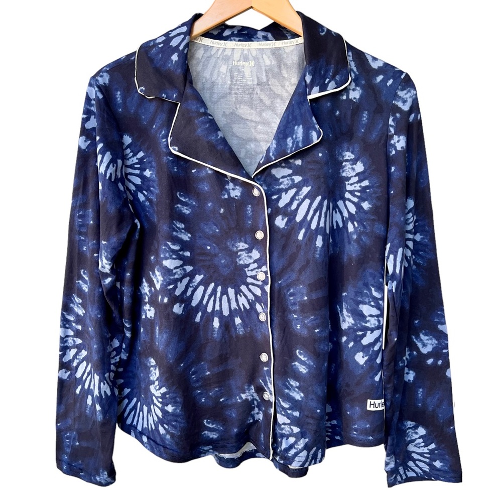 Hurley Loungewear Button Down Top